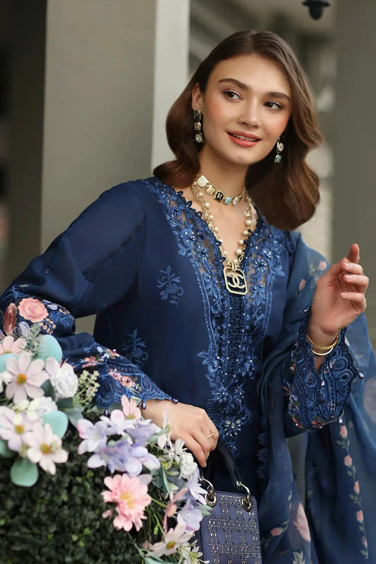Picture of Noor by Saadia Asad - Noor Luxe Chikankari - Design 11 - Unstitched - Available at Raja Sahib