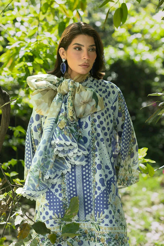 Picture of Elaf - Bridgerton Prints - EPB-5A VIOLETTE - Unstitched - Available at Raja Sahib