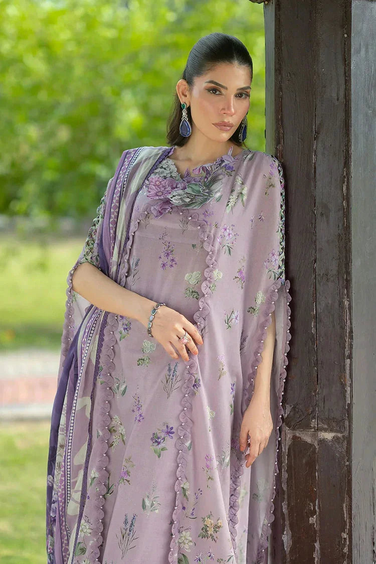 Picture of Elaf - Bridgerton Prints - EPB-6A LILAC GARDEN - Unstitched - Available at Raja Sahib