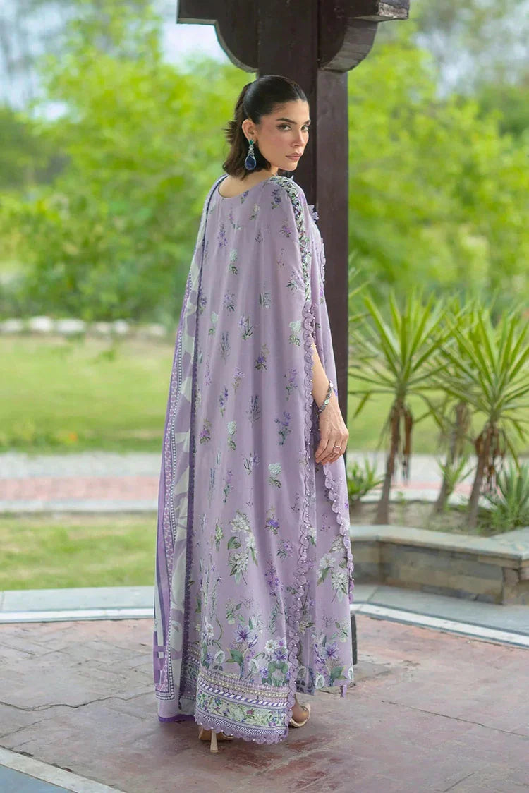 Picture of Elaf - Bridgerton Prints - EPB-6A LILAC GARDEN - Unstitched - Available at Raja Sahib