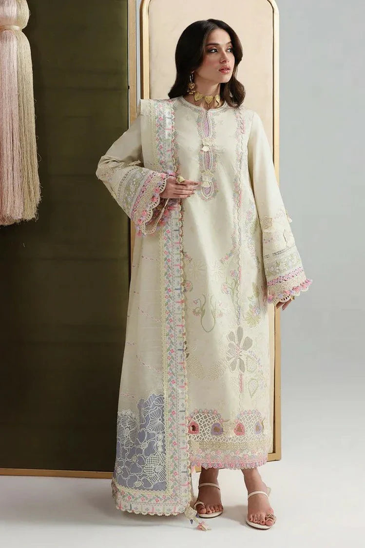 Picture of Qalamkar - Festive Lawn - QFL-01 ELMA - Unstitched - Available at Raja Sahib