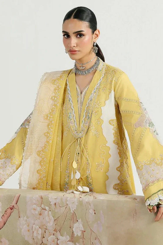 Picture of Qalamkar - Festive Lawn - QFL-05 ZARIA - Unstitched - Available at Raja Sahib