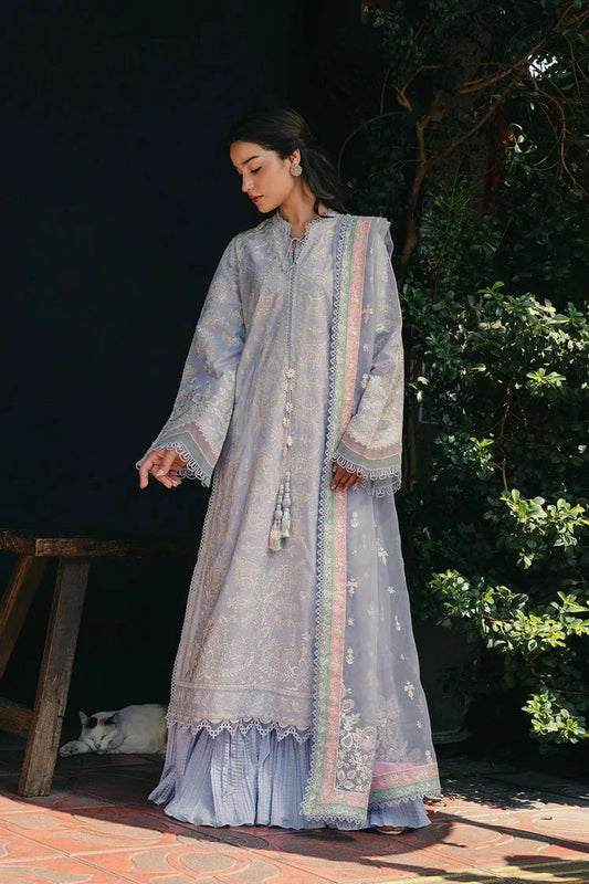 Picture of Afrozeh - Mulaqaat Embroidered Lawn Collection - 1213-Saya - Unstitched - Available at Raja Sahib