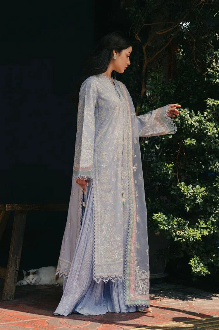 Picture of Afrozeh - Mulaqaat Embroidered Lawn Collection - 1213-Saya - Unstitched - Available at Raja Sahib