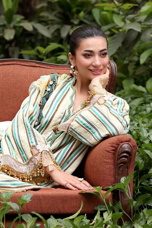 Picture of Maria B - M Prints The Sun Club - Design 2B - Unstitched - Available at Raja Sahib