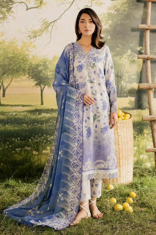 Picture of Nureh - Bloom Embroidered and Printed Lawn Collection Vol 2 - BL-16 - Unstitched - Available at Raja Sahib