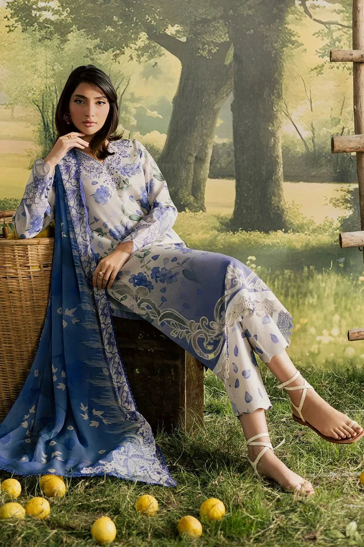Picture of Nureh - Bloom Embroidered and Printed Lawn Collection Vol 2 - BL-16 - Unstitched - Available at Raja Sahib
