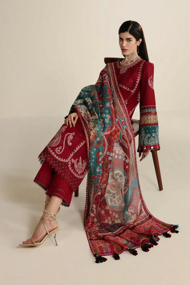 Picture of Jazmin - Iris Luxury Eid Lawn - IL26 D-08 - Unstitched - Available at Raja Sahib