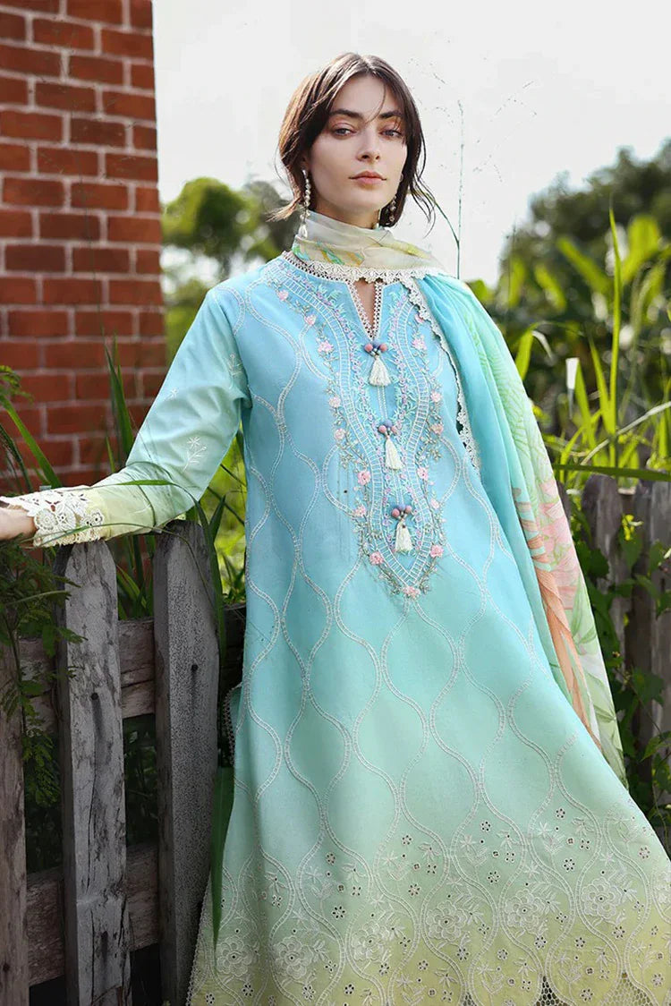 Picture of Mushq - Solace Ombre Chikankari - 02-Ethereal Pause - Unstitched - Available at Raja Sahib