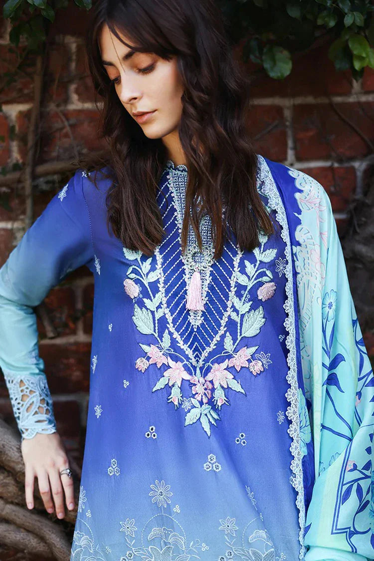 Picture of Mushq - Solace Ombre Chikankari - 05-Moonlit Ease - Unstitched - Available at Raja Sahib