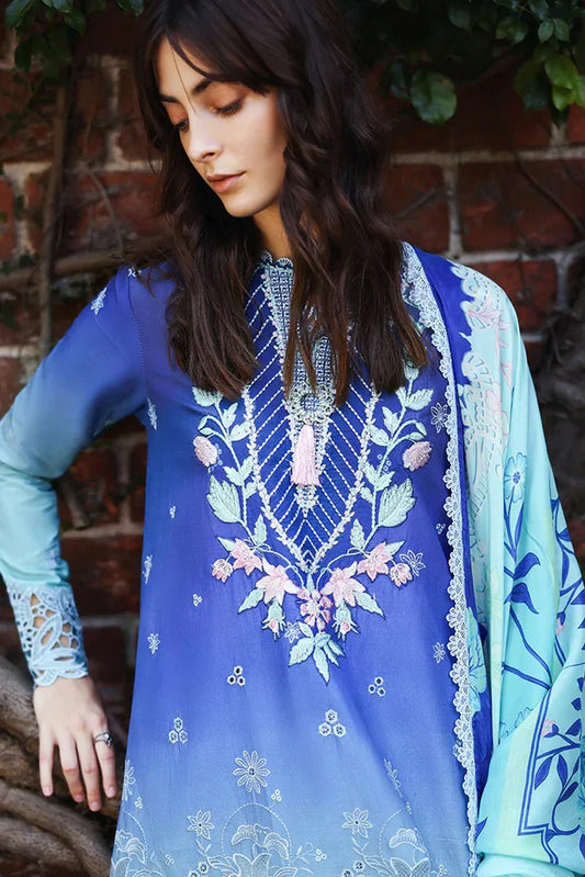 Picture of Mushq - Solace Ombre Chikankari - 05-Moonlit Ease - Unstitched - Available at Raja Sahib