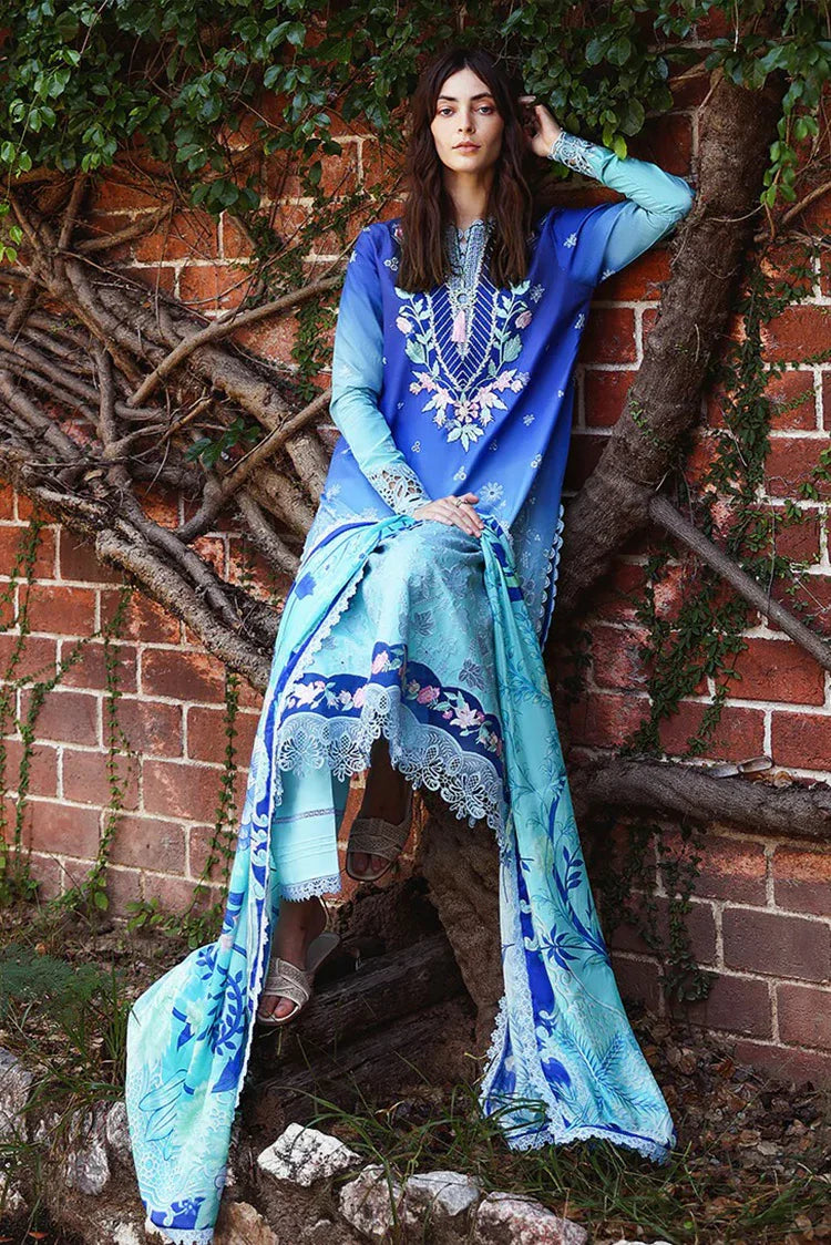 Picture of Mushq - Solace Ombre Chikankari - 05-Moonlit Ease - Unstitched - Available at Raja Sahib
