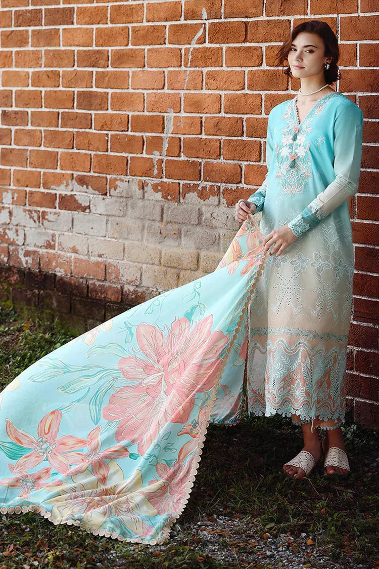 Picture of Mushq - Solace Ombre Chikankari - 06-Whispered Dawn - Unstitched - Available at Raja Sahib