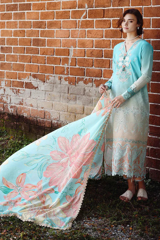 Picture of Mushq - Solace Ombre Chikankari - 06-Whispered Dawn - Unstitched - Available at Raja Sahib