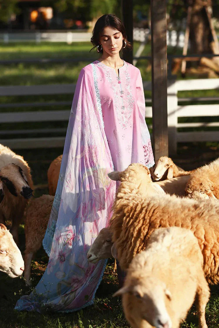 Picture of Mushq - Solace Ombre Chikankari - 07-Faint Blossom - Unstitched - Available at Raja Sahib