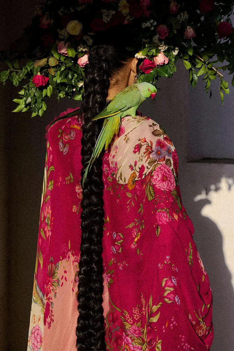 Picture of Hussain Rehar - Zan Spring Summer - D-104 Qermez - Unstitched - Available at Raja Sahib