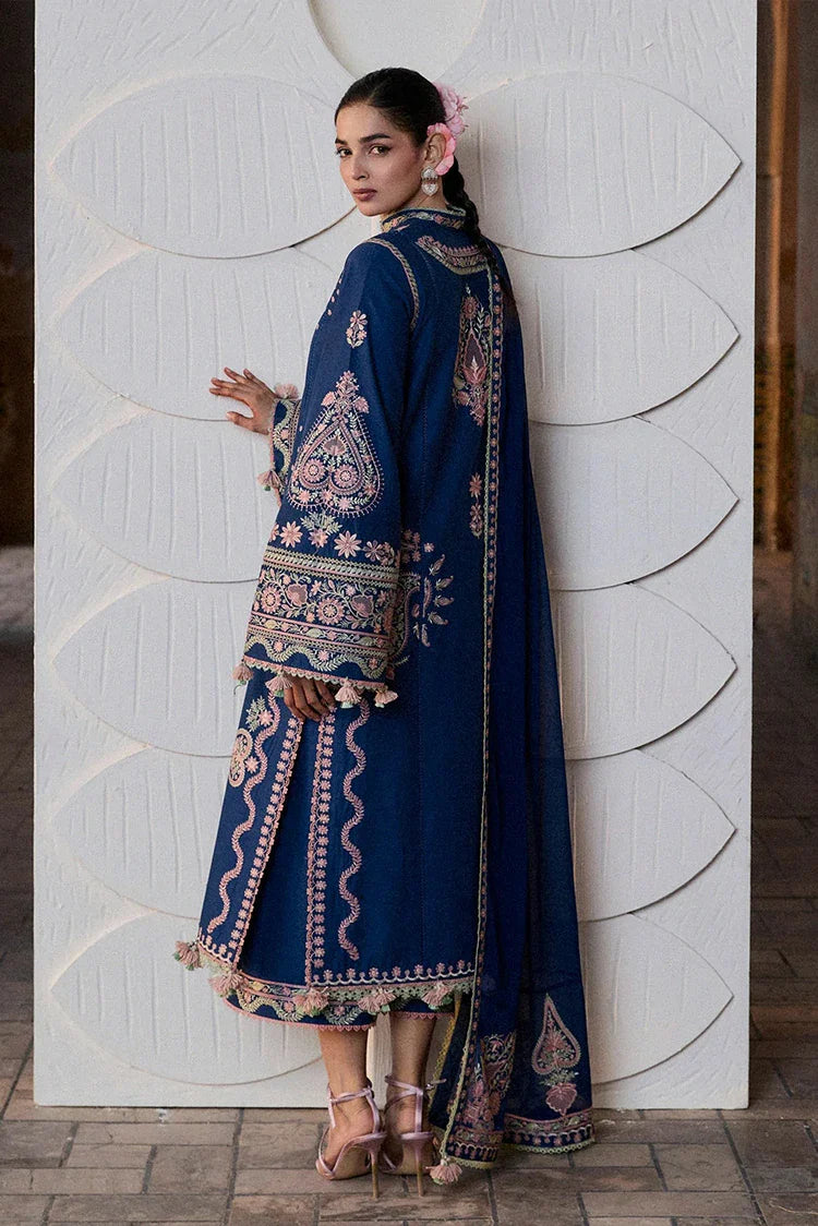 Picture of Hussain Rehar - Zan Spring Summer - D-107 Abi - Unstitched - Available at Raja Sahib