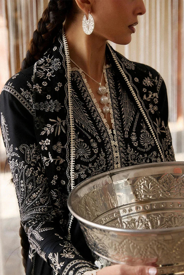 Picture of Hussain Rehar - Zan Spring Summer - D-108 Meshki - Unstitched - Available at Raja Sahib