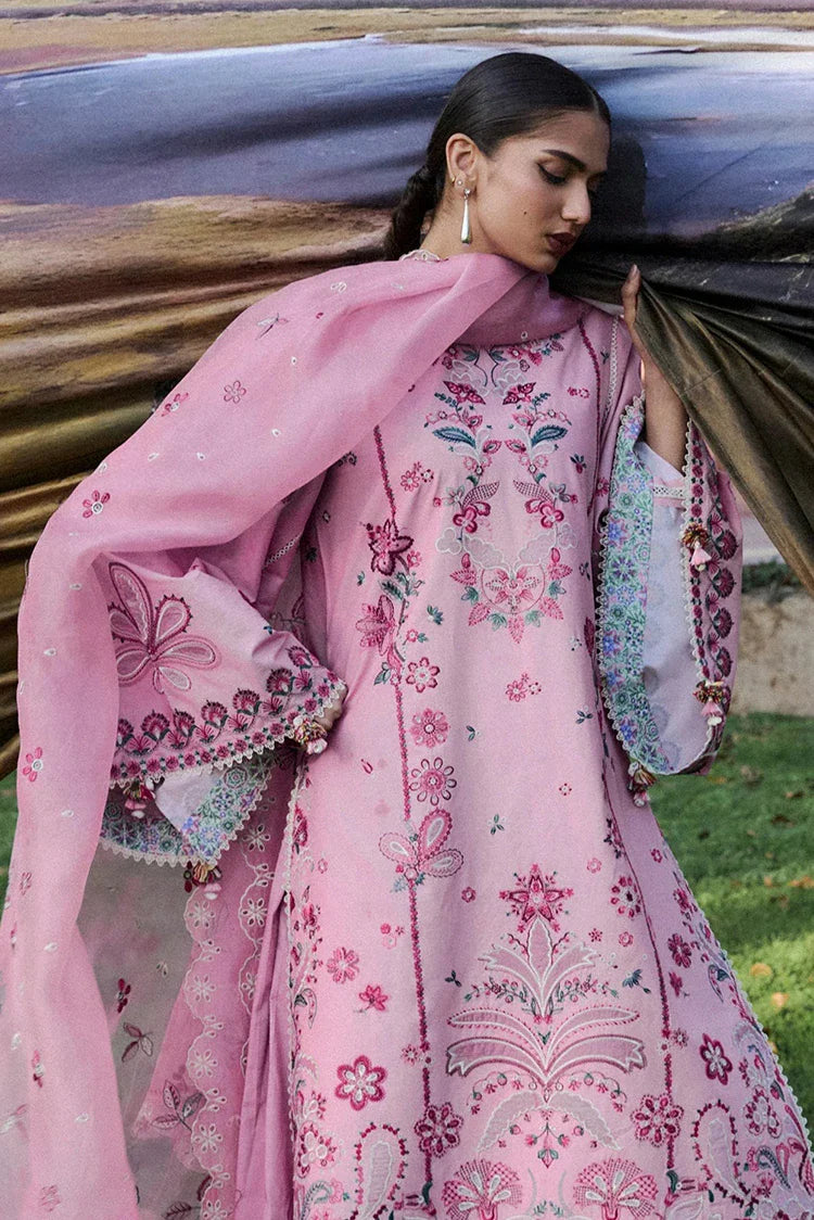 Picture of Hussain Rehar - Zan Spring Summer - D-112 Elfa - Unstitched - Available at Raja Sahib