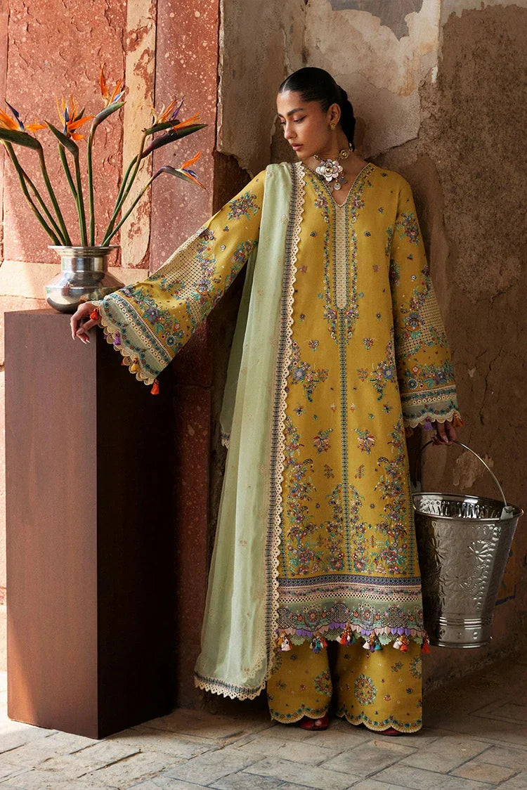 Picture of Hussain Rehar - Zan Spring Summer - D-97 Sari - Unstitched - Available at Raja Sahib