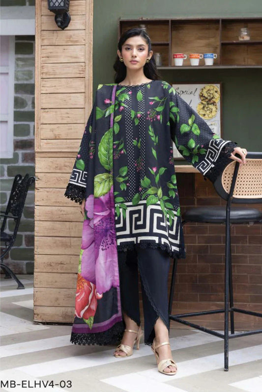 Maria B - Elaheh M Basics Vol 4 - MB-ELHV4-03 - Unstitched