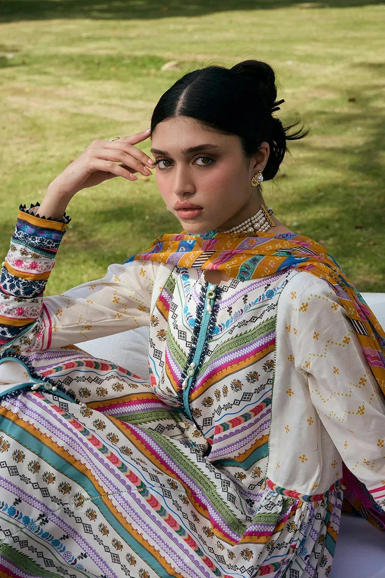 Picture of Kahf - Aangan Printed Chiffon Collection - KPS-2A YASMEEN - Unstitched - Available at Raja Sahib