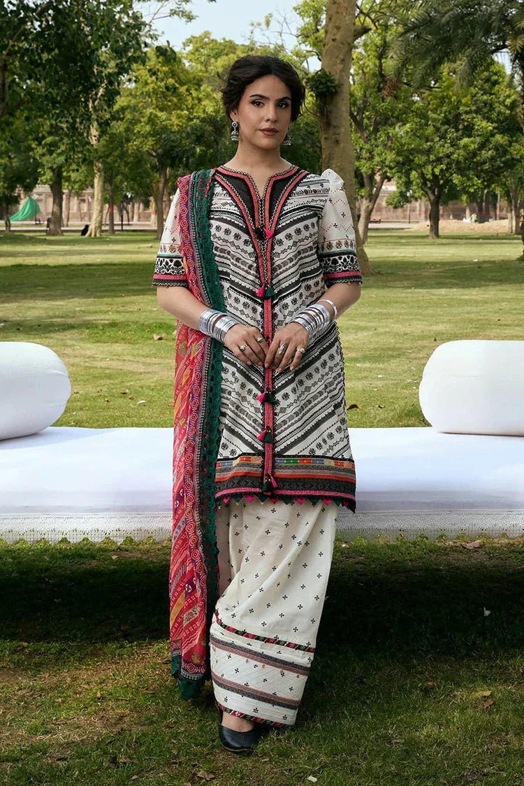 Picture of Kahf - Aangan Printed Chiffon Collection - KPS-2B MEHRUBA - Unstitched - Available at Raja Sahib
