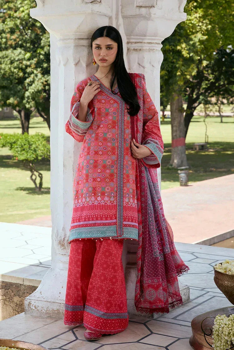 Picture of Kahf - Aangan Printed Chiffon Collection - KPS-3A TABEER - Unstitched - Available at Raja Sahib