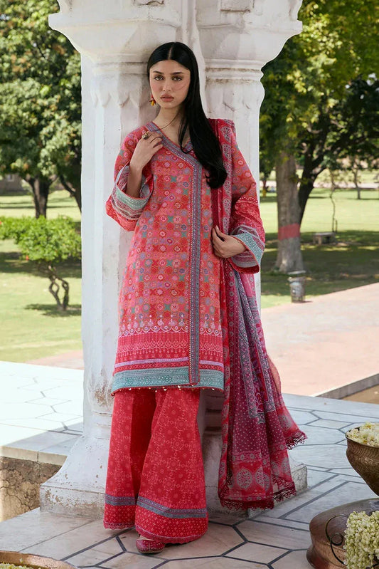 Picture of Kahf - Aangan Printed Chiffon Collection - KPS-3A TABEER - Unstitched - Available at Raja Sahib