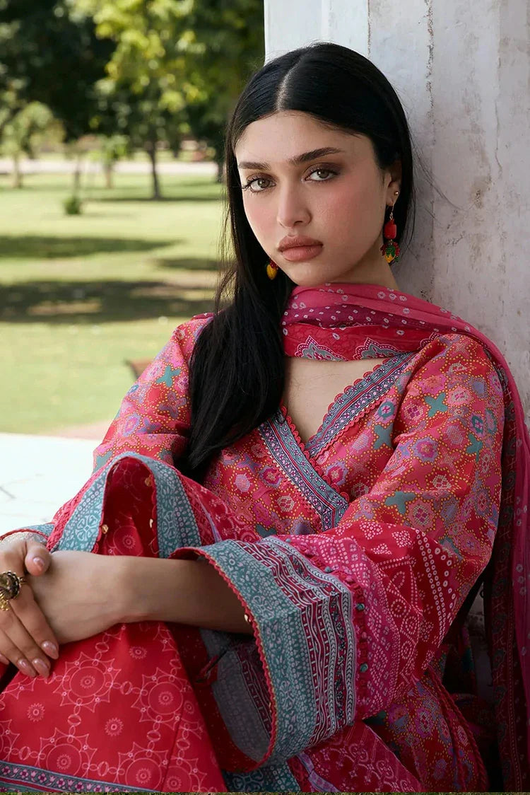 Picture of Kahf - Aangan Printed Chiffon Collection - KPS-3A TABEER - Unstitched - Available at Raja Sahib
