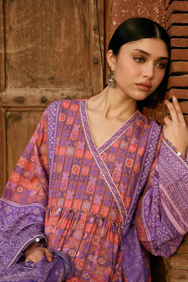 Picture of Kahf - Aangan Printed Chiffon Collection - KPS-3B ZARMEENA - Unstitched - Available at Raja Sahib