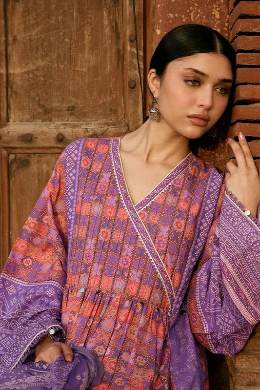 Picture of Kahf - Aangan Printed Chiffon Collection - KPS-3B ZARMEENA - Unstitched - Available at Raja Sahib