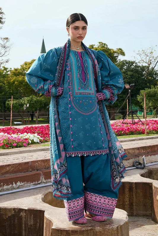 Picture of Kahf - Aangan Printed Chiffon Collection - KPS-4A FALAK ARA - Unstitched - Available at Raja Sahib