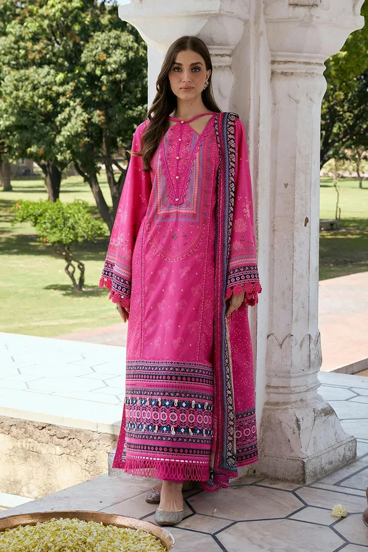 Picture of Kahf - Aangan Printed Chiffon Collection - KPS-4B GULNAR - Unstitched - Available at Raja Sahib