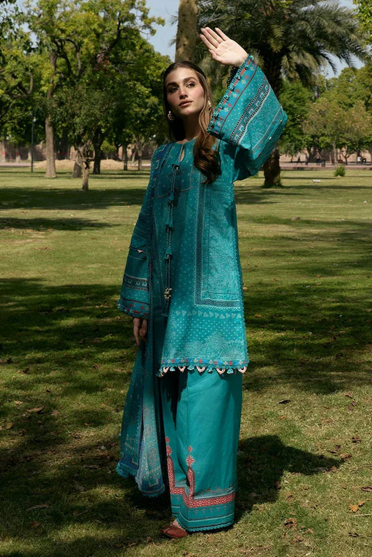 Picture of Kahf - Aangan Printed Chiffon Collection - KPS-5B KEHKASHAN - Unstitched - Available at Raja Sahib