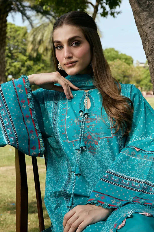 Picture of Kahf - Aangan Printed Chiffon Collection - KPS-5B KEHKASHAN - Unstitched - Available at Raja Sahib