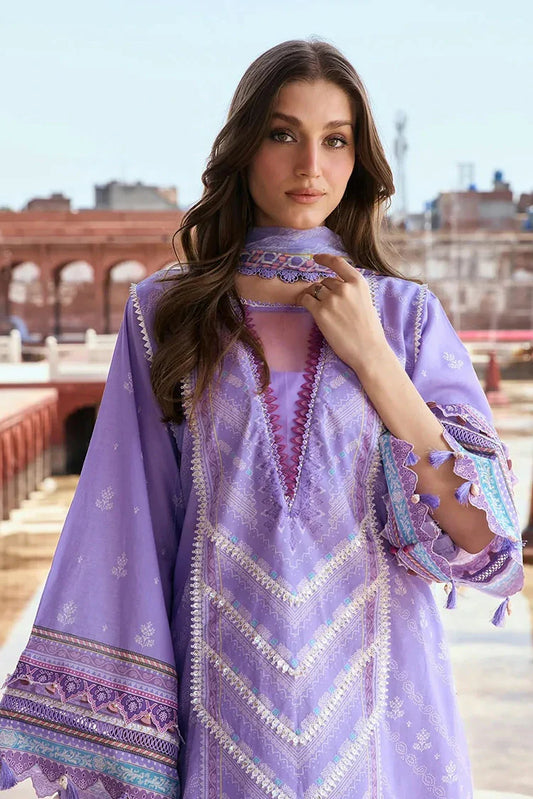 Picture of Kahf - Aangan Printed Chiffon Collection - KPS-6A NAJAM - Unstitched - Available at Raja Sahib