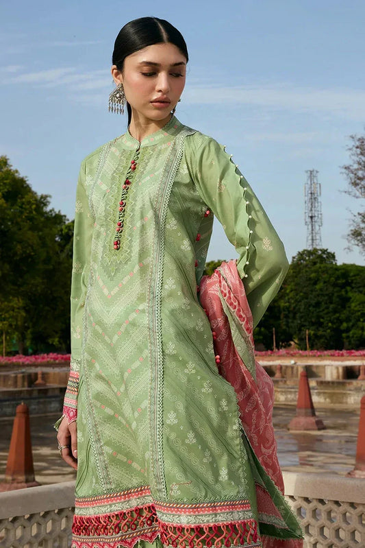 Picture of Kahf - Aangan Printed Chiffon Collection - KPS-6B GUL-BAHAR - Unstitched - Available at Raja Sahib