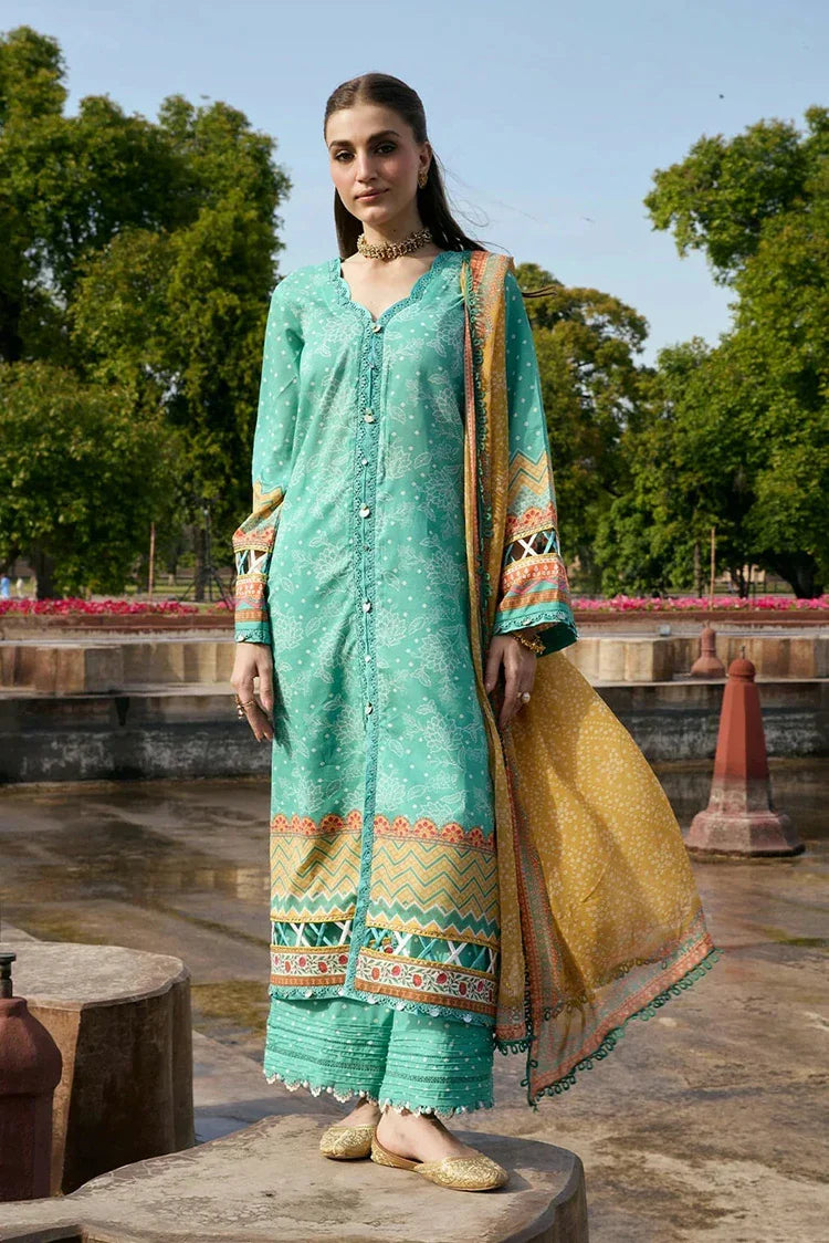 Picture of Kahf - Aangan Printed Chiffon Collection - KPS-7A NAZISH - Unstitched - Available at Raja Sahib