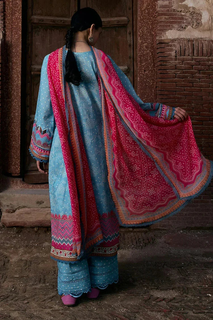 Picture of Kahf - Aangan Printed Chiffon Collection - KPS-7B SHABNAM - Unstitched - Available at Raja Sahib