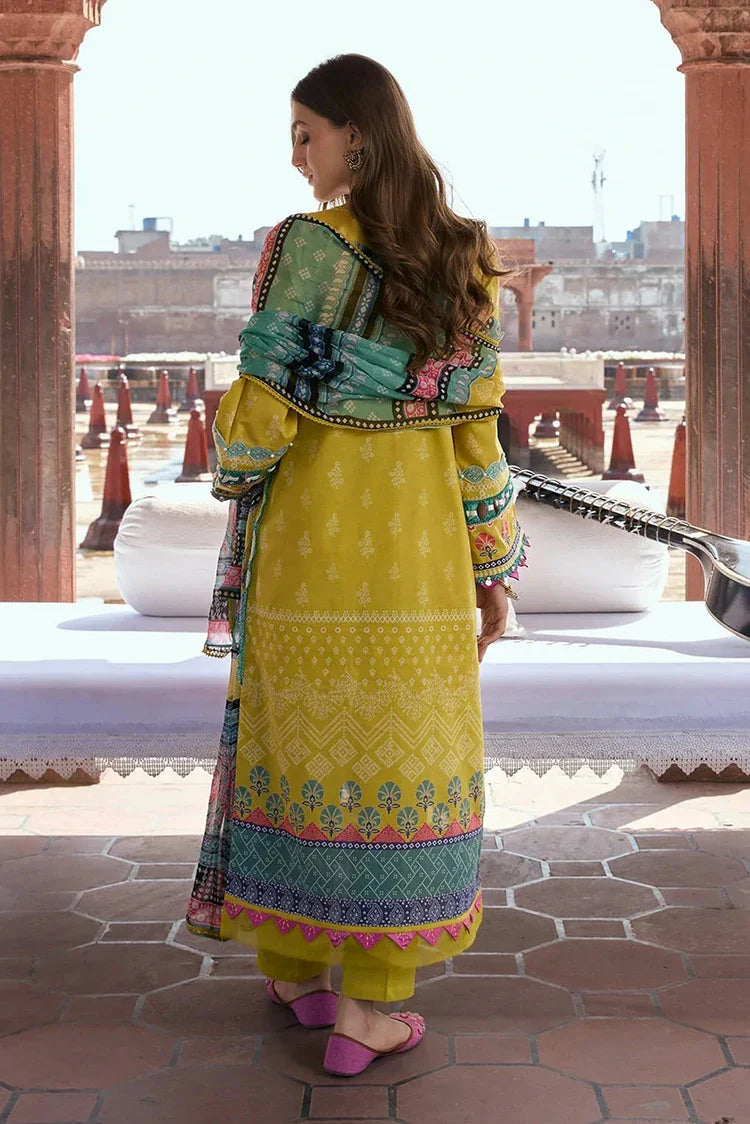 Picture of Kahf - Aangan Printed Chiffon Collection - KPS-8A ZARAFSHAN - Unstitched - Available at Raja Sahib