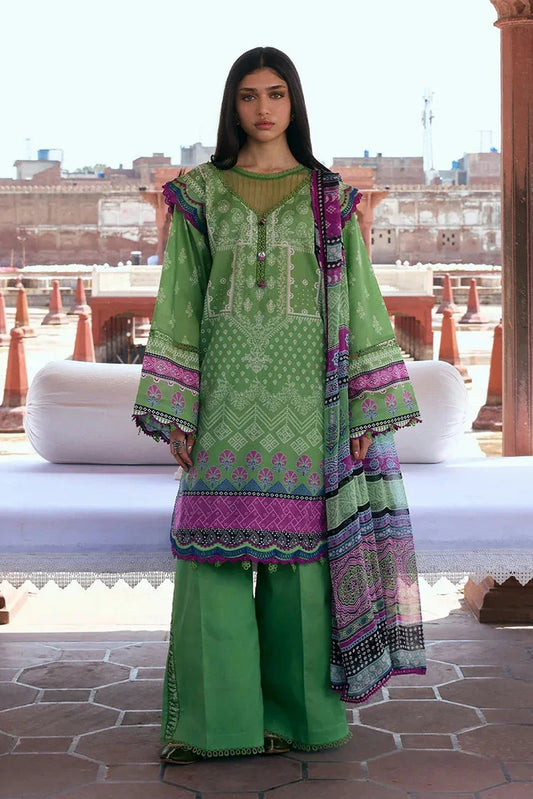 Picture of Kahf - Aangan Printed Chiffon Collection - KPS-8B RUMI - Unstitched - Available at Raja Sahib