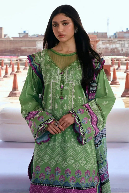 Picture of Kahf - Aangan Printed Chiffon Collection - KPS-8B RUMI - Unstitched - Available at Raja Sahib