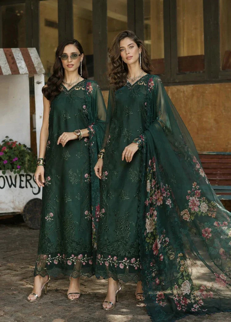 Picture of Noor by Saadia Asad - Noor Luxury Eid Schiffli Laserkari - Design 11 - Unstitched - Available at Raja Sahib