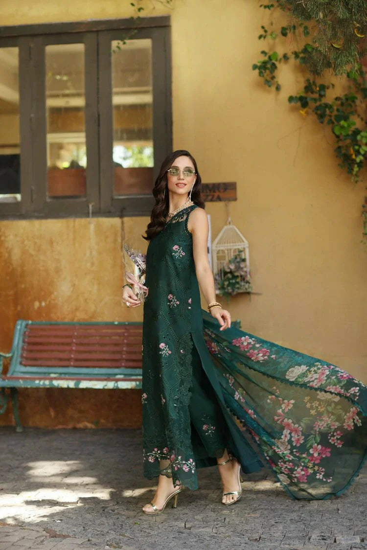 Picture of Noor by Saadia Asad - Noor Luxury Eid Schiffli Laserkari - Design 11 - Unstitched - Available at Raja Sahib