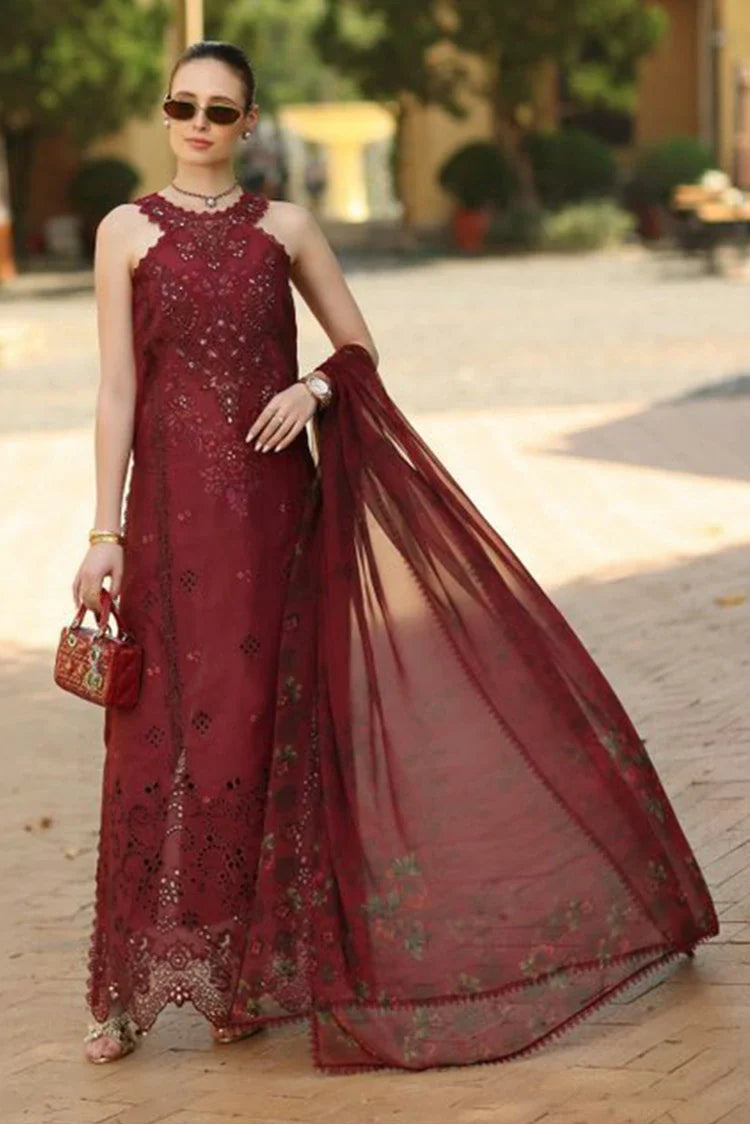 Picture of Noor by Saadia Asad - Noor Luxury Eid Schiffli Laserkari - Design 12 - Unstitched - Available at Raja Sahib