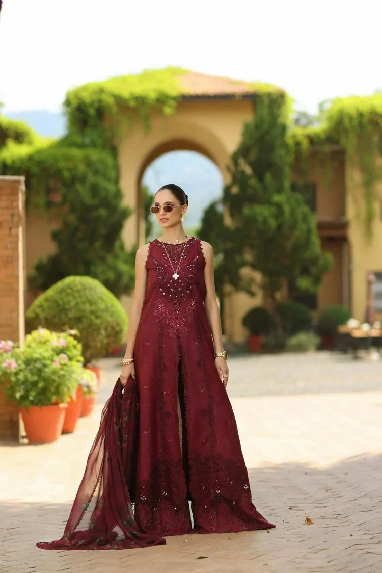 Picture of Noor by Saadia Asad - Noor Luxury Eid Schiffli Laserkari - Design 12 - Unstitched - Available at Raja Sahib