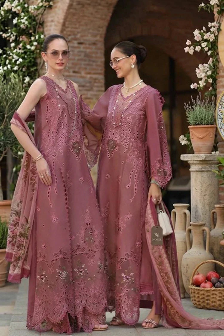 Picture of Noor by Saadia Asad - Noor Luxury Eid Schiffli Laserkari - Design 01 - Unstitched - Available at Raja Sahib