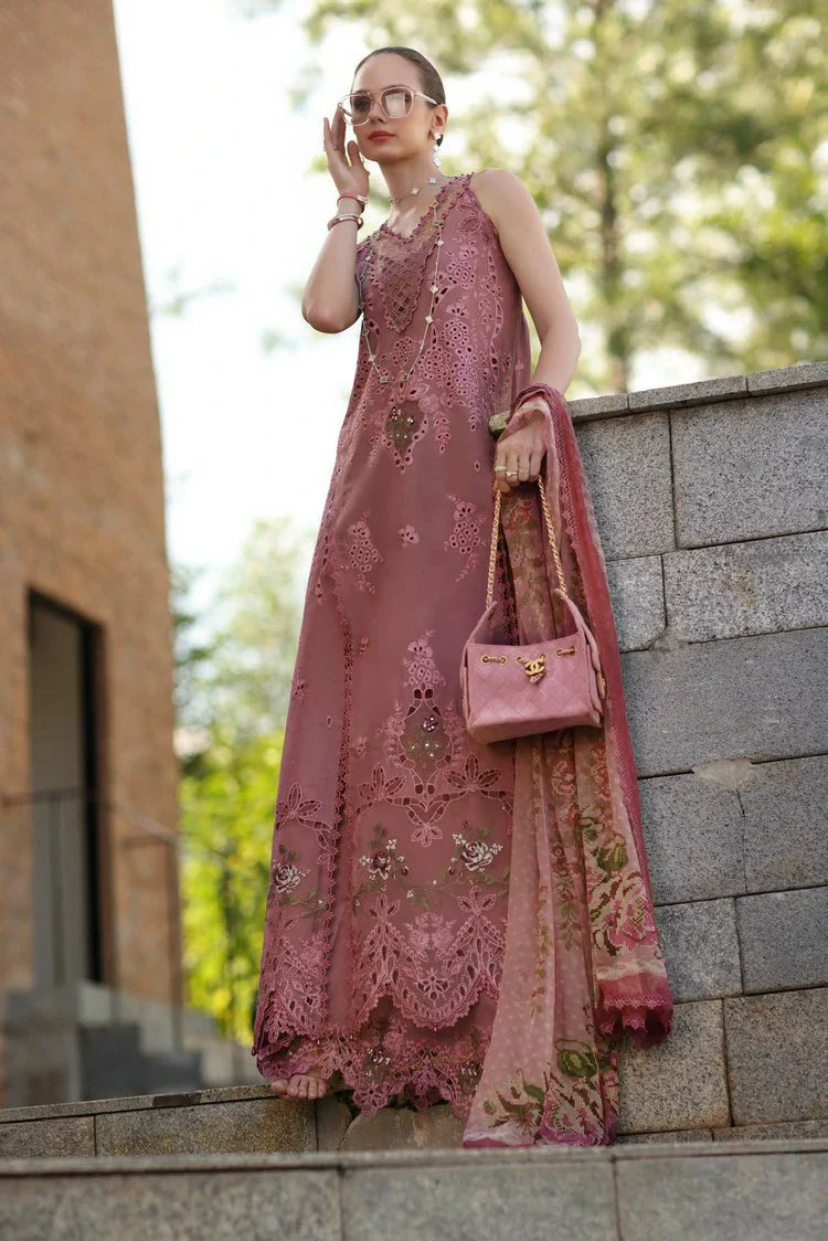 Picture of Noor by Saadia Asad - Noor Luxury Eid Schiffli Laserkari - Design 01 - Unstitched - Available at Raja Sahib