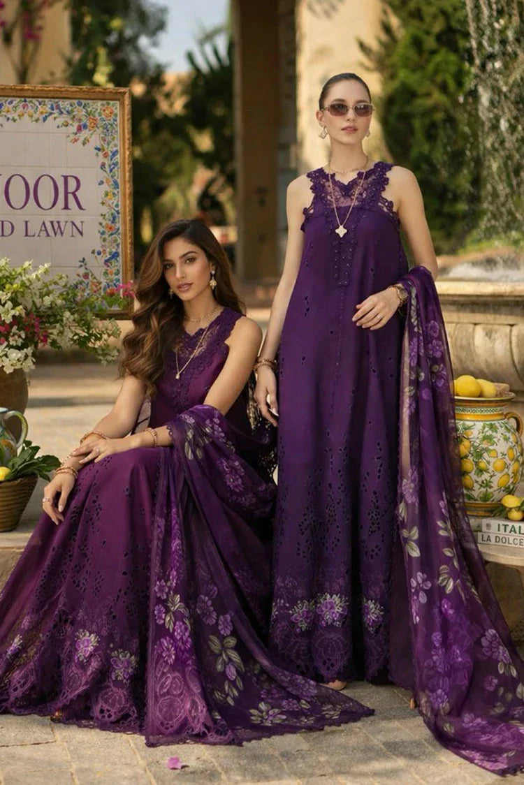 Picture of Noor by Saadia Asad - Noor Luxury Eid Schiffli Laserkari - Design 02 - Unstitched - Available at Raja Sahib